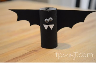 Halloween Craft Ideas Bats on Toi  Let Paper Roll Bat Craft   Tp   Craft