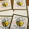 Bee class Valentine's Cards
