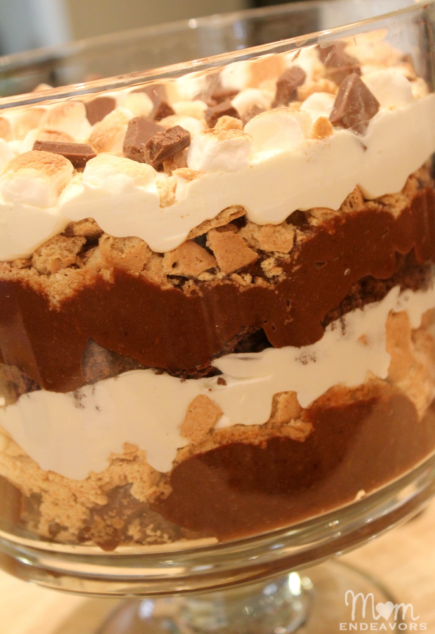 Brownie S'mores Trifle Dessert
