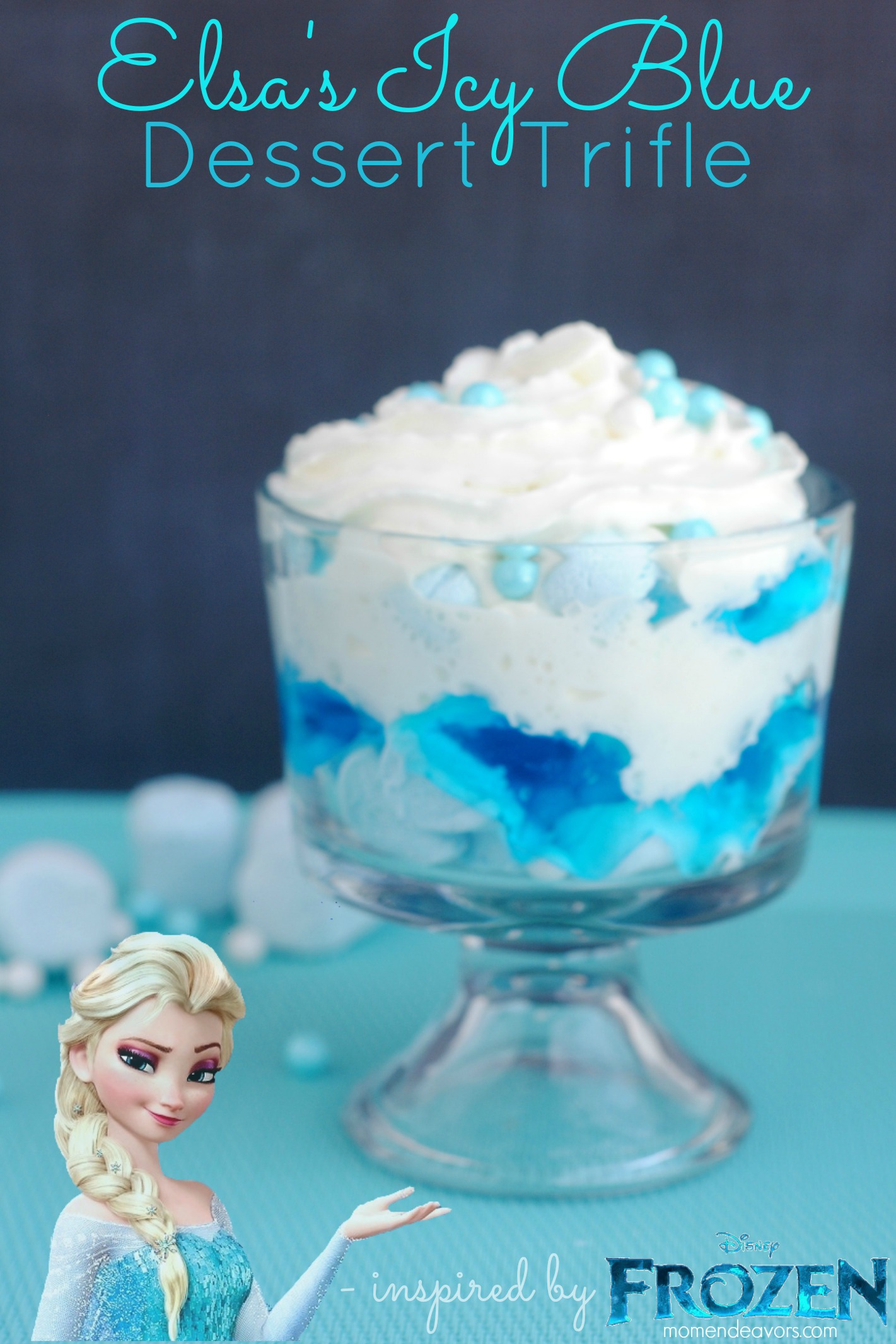 Disney FROZEN Food Elsa's Icy Blue Dessert Trifle