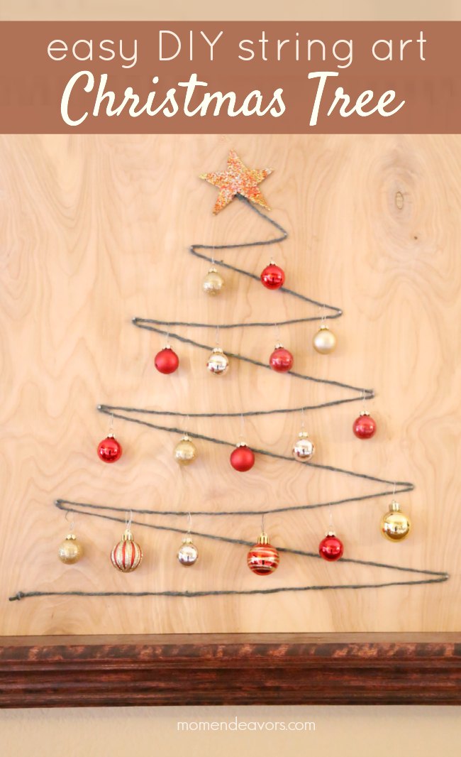 Easy DIY String Art Christmas Tree