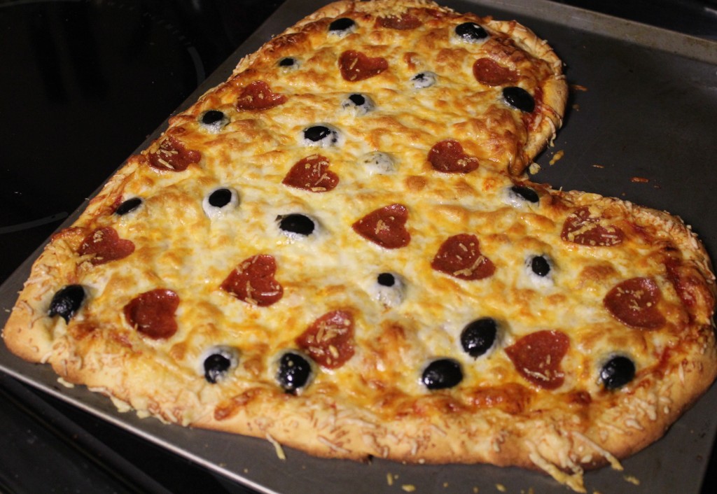 Heart-Shaped Pizza
