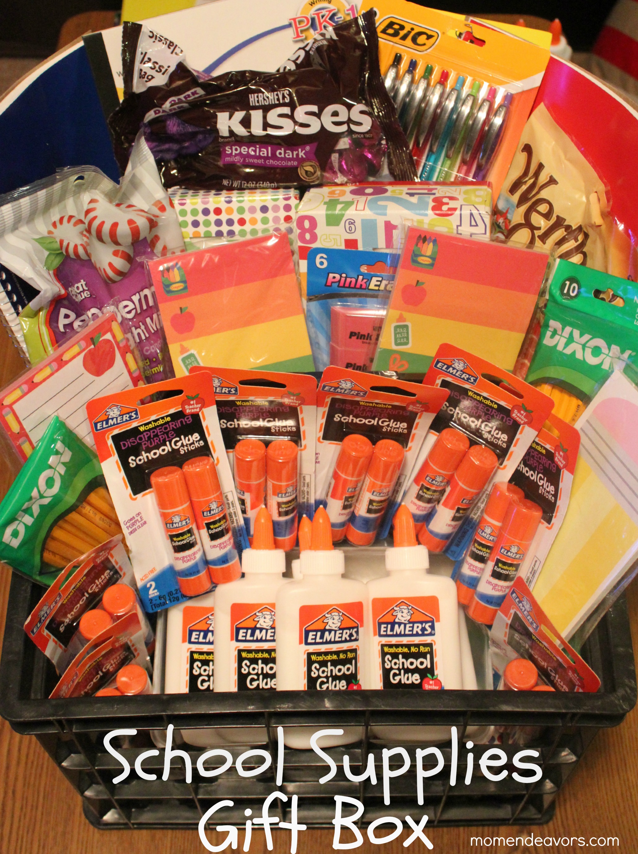 Kindergarten Teacher School Supplies Gift Box #BagItForward - Mom Endeavors