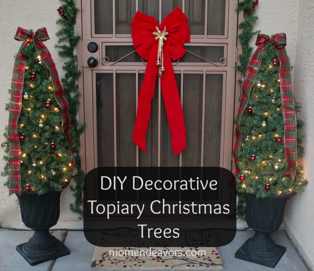 DIY Decorative Topiary Christmas Trees