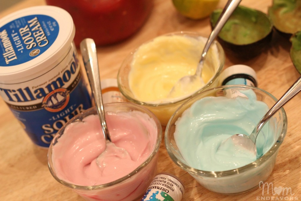Colored Sour Cream