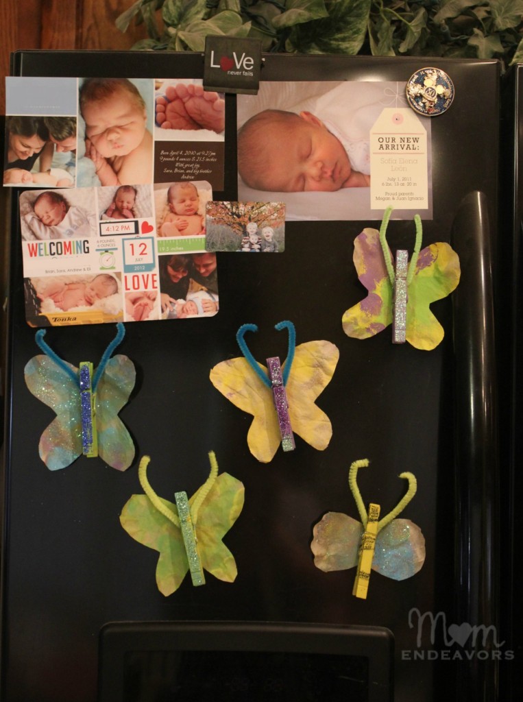 DIY Butterfly Magnet Clips