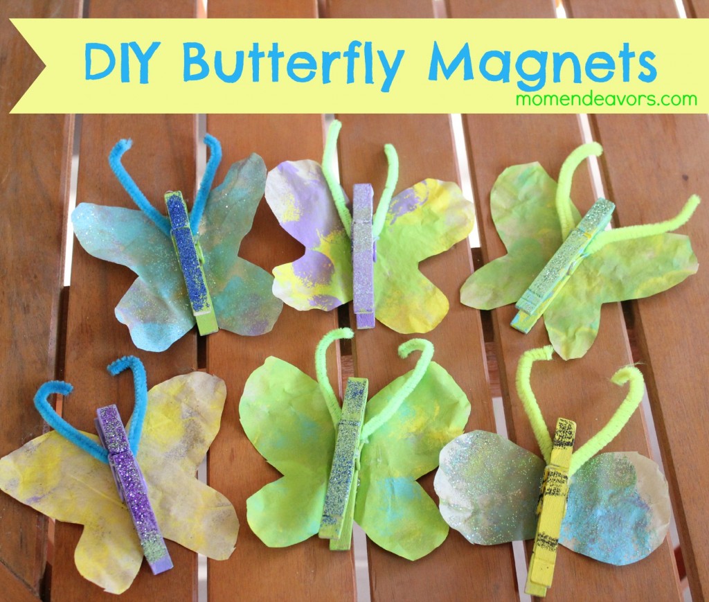 DIY Butterfly Magnets