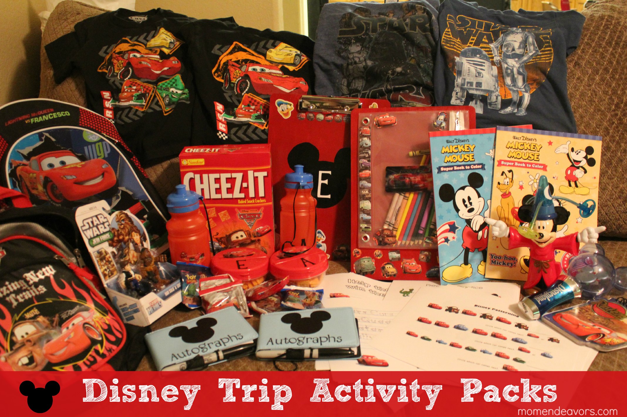 Disney Trip Activity Pack Items