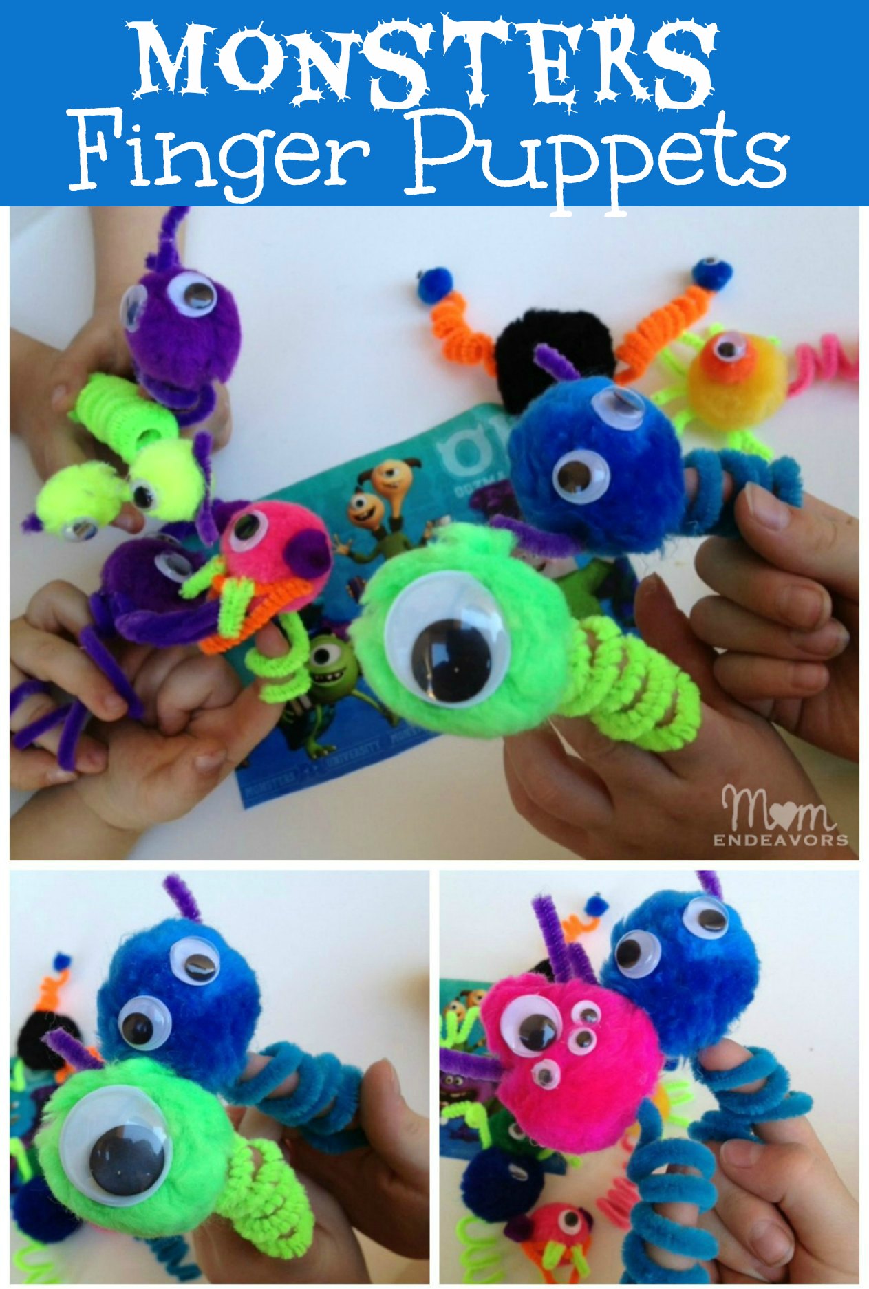 Kids Craft Easy Monsters Finger