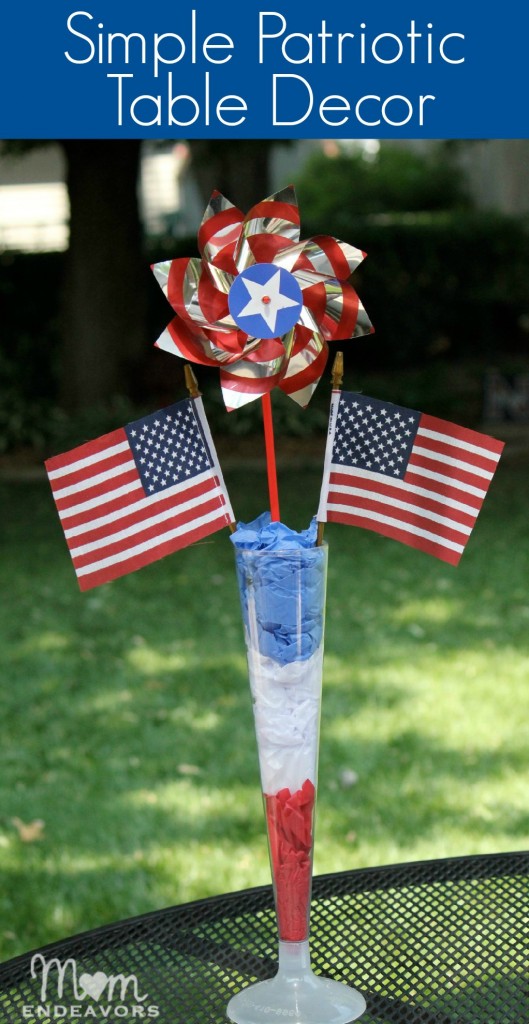 Easy DIY Patriotic 4th of July Table Decor - Mom Endeavors