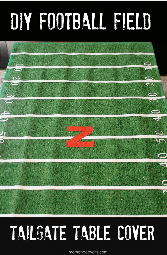 DIY Football Field Table Cover
