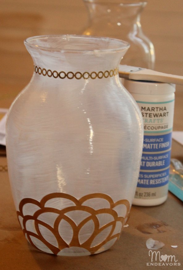 DIY Frosted Glass Vase