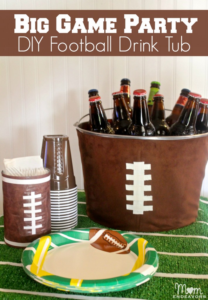 Football Party DIY Drink Tub