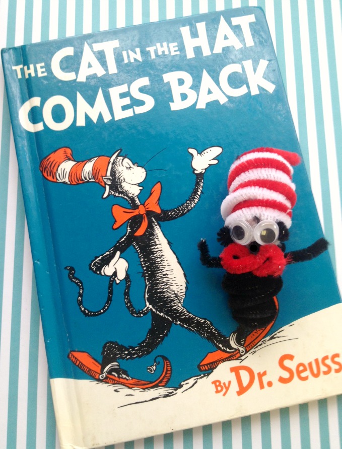 Chenille Cat in the Hat Dr. Seuss Craft