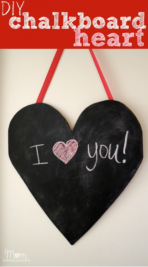 DIY Chalkboard Heart