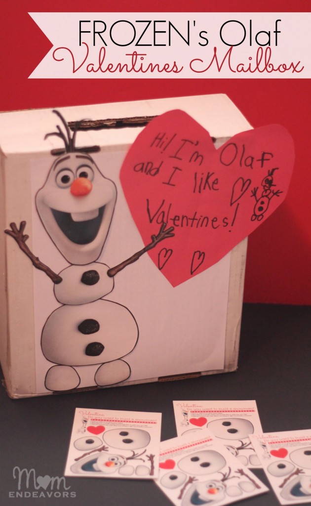 Disney Frozen's Olaf DIY Valentines Mailbox