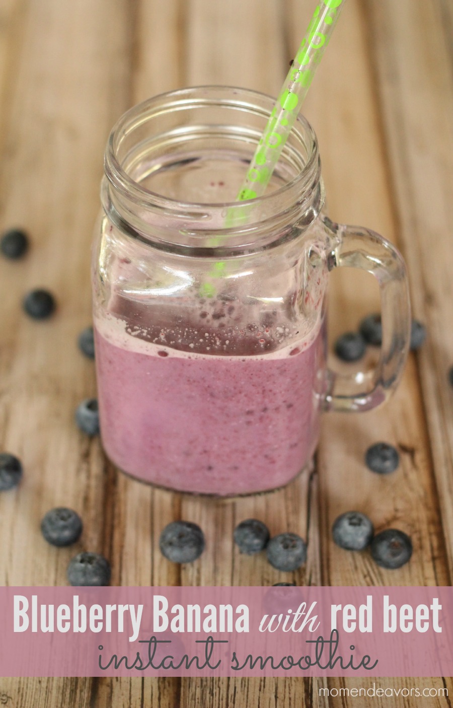 Quick Blueberry Banana with Red Beet Smoothie #DoleShakers