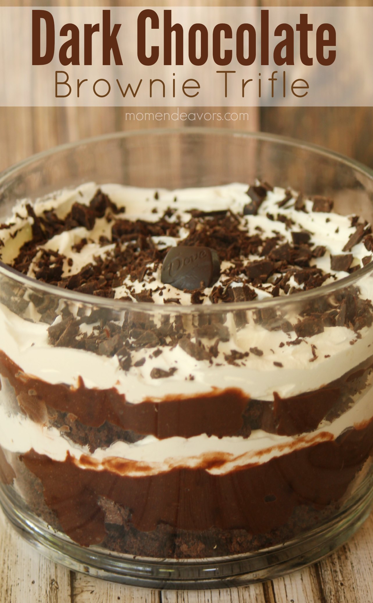 Dark Chocolate Brownie Trifle
