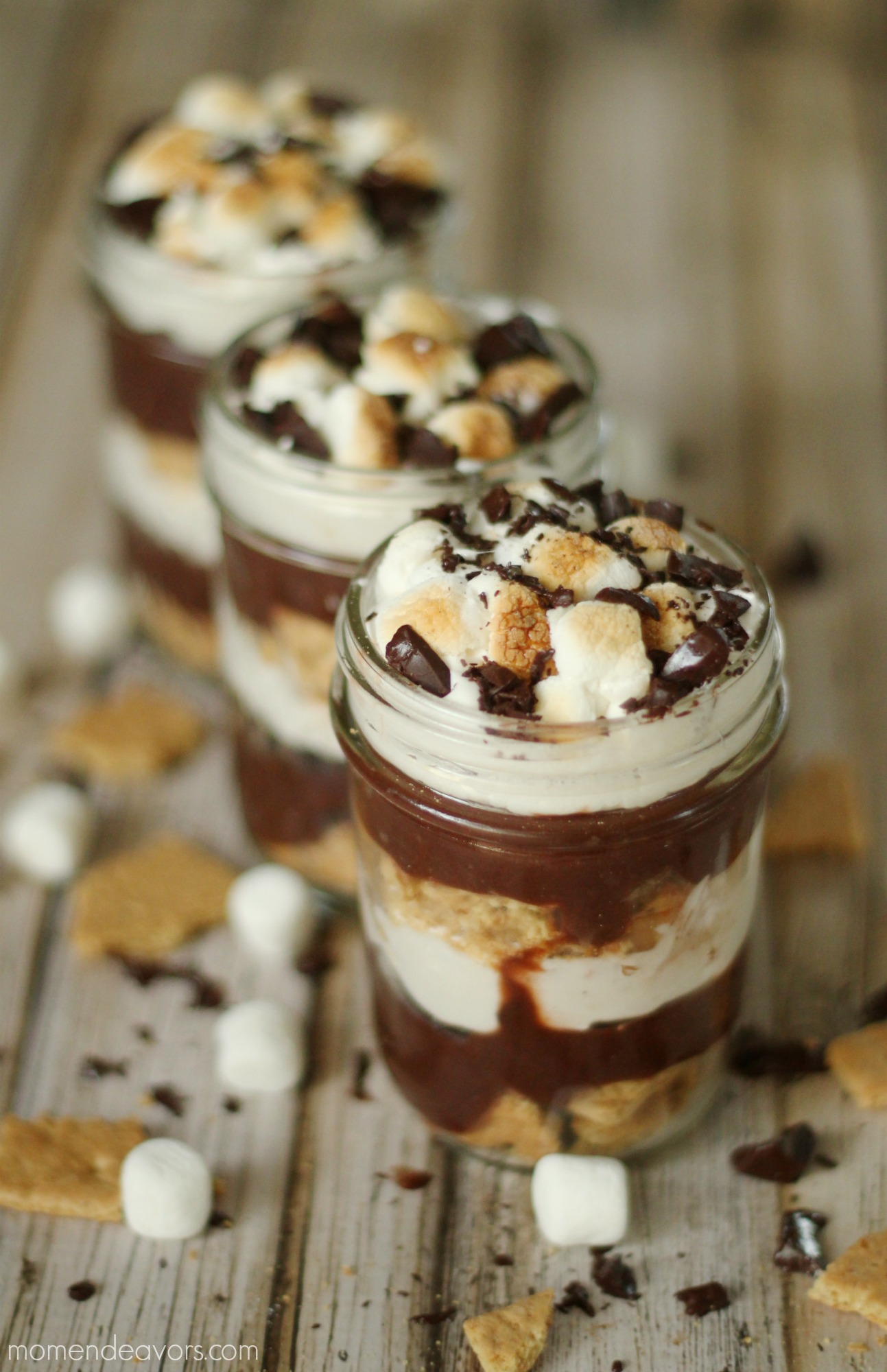 S'mores Dessert Trifle In a Jar