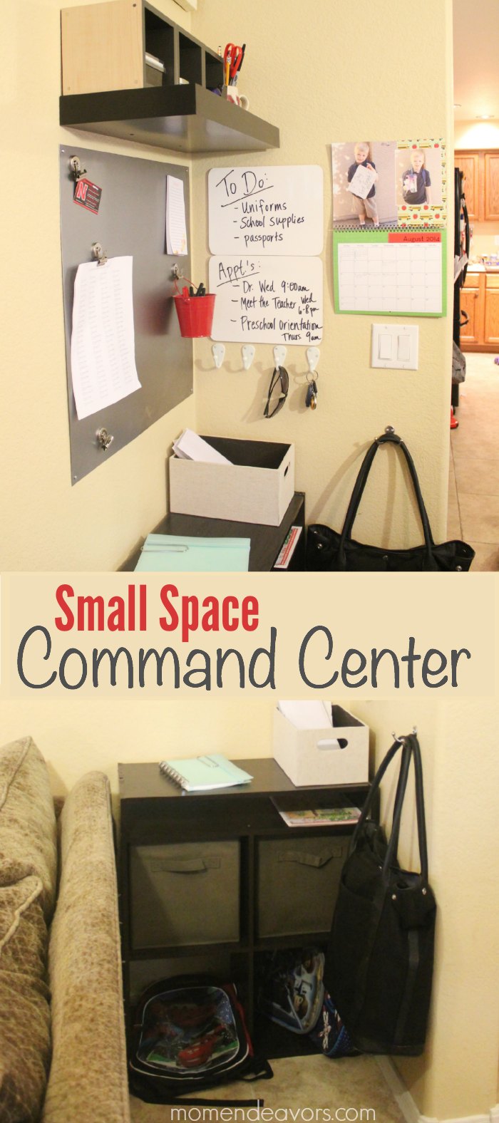 DIY Small Space Command Center