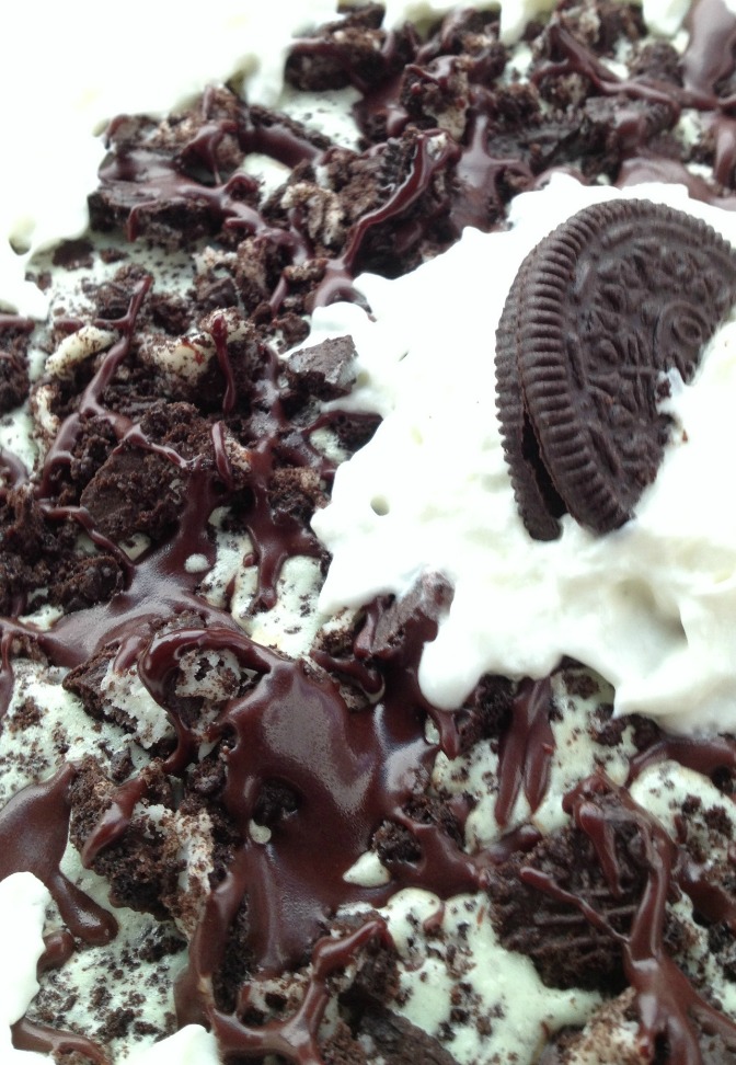 Mint Chocolate Cookie Ice Cream Pie