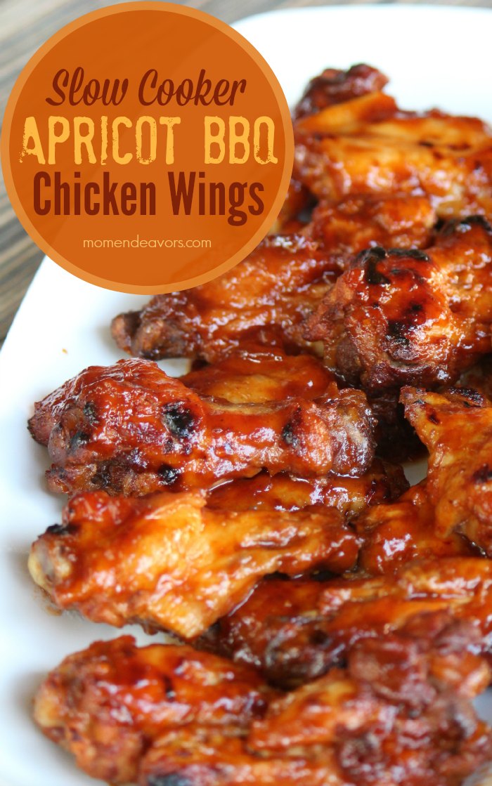 Slow Cooker Apricot BBQ Wings