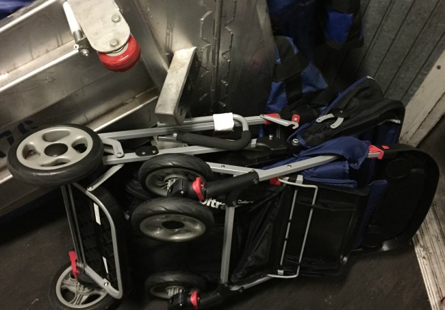 Compact Double Stroller for Flying