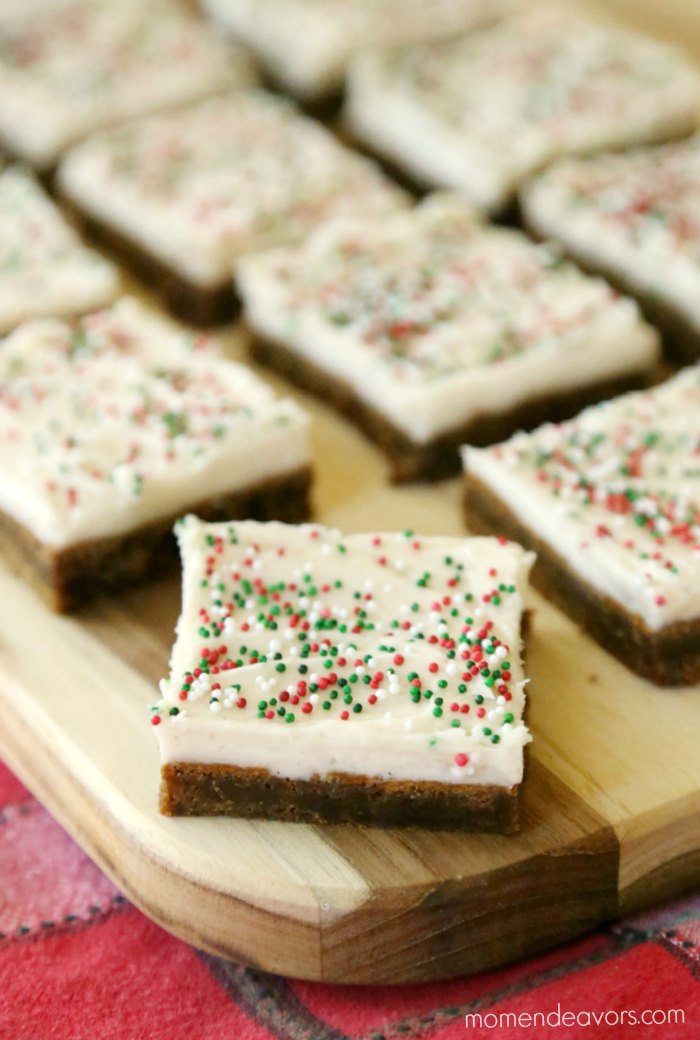 Soft Gingerbread Cookie Bars