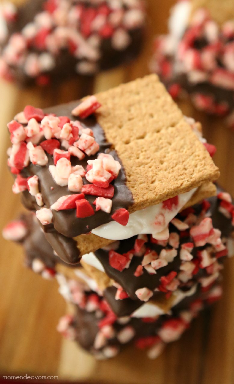 Chocolate-dipped Peppermint S'mores