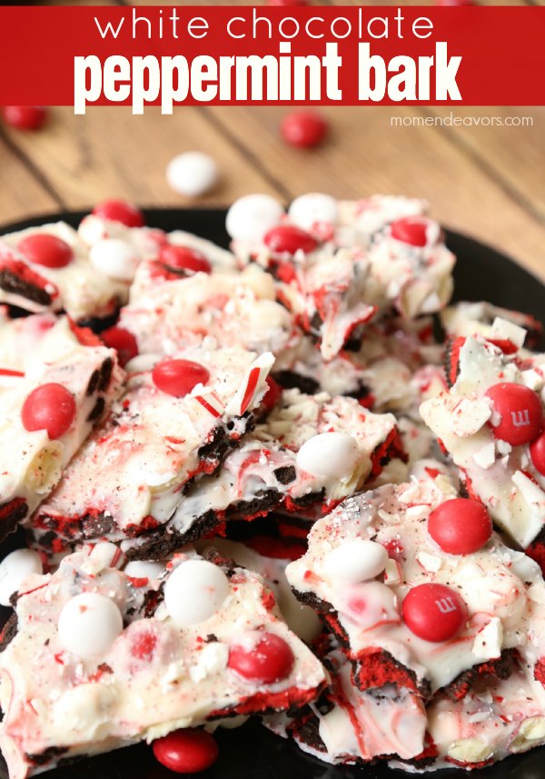 White Chocolate Peppermint M&Ms Peppermint Bark