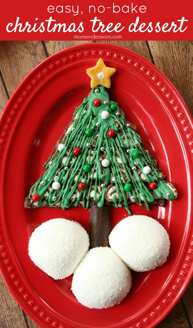 no-bake edible christmas tree