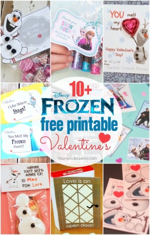 10+ FREE Disney FROZEN Printable Valentines - Mom Endeavors