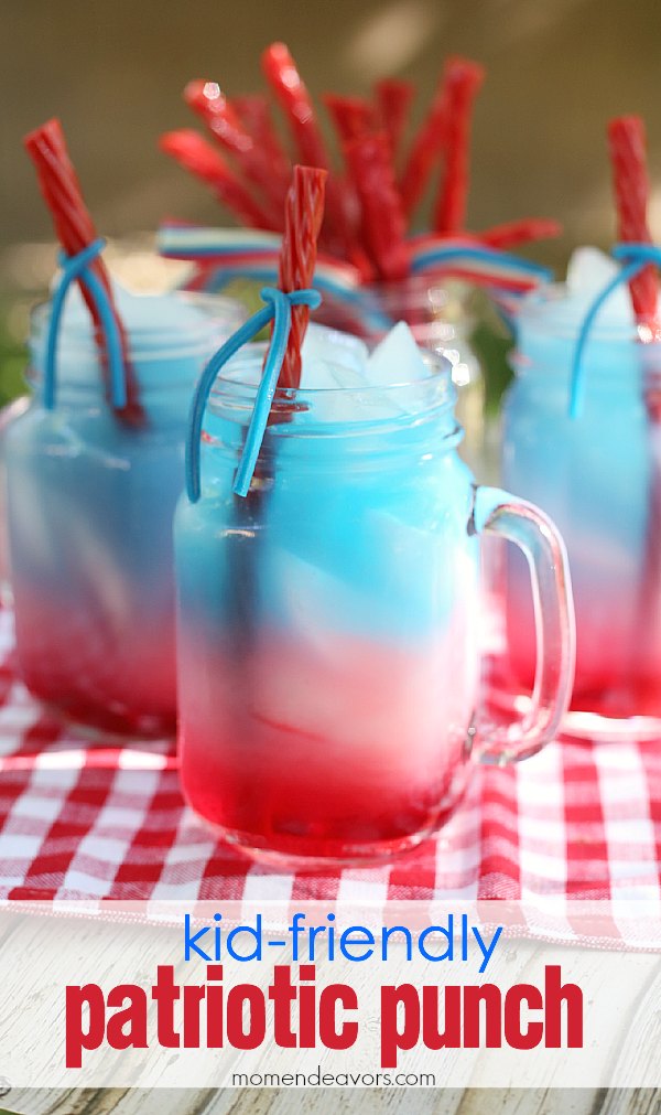 Kid-Friendly Patriotic Punch from Mom Endeavors