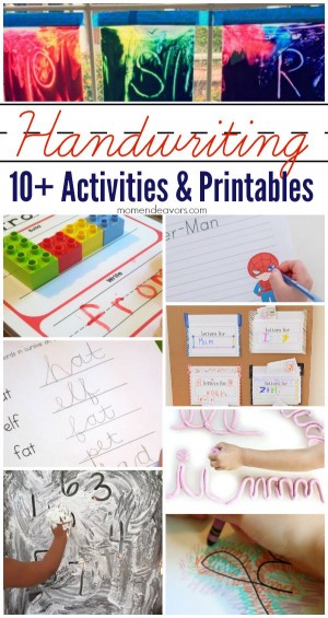 10+ Fun Handwriting Activities and Printables - Mom Endeavors