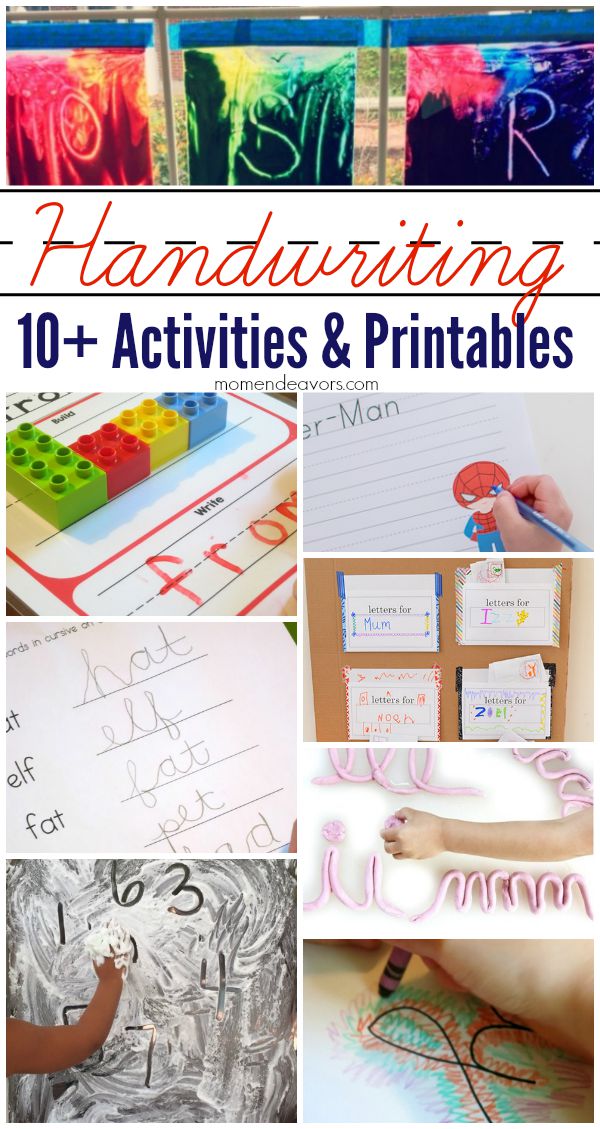 10+ Handwriting Activities & Printables