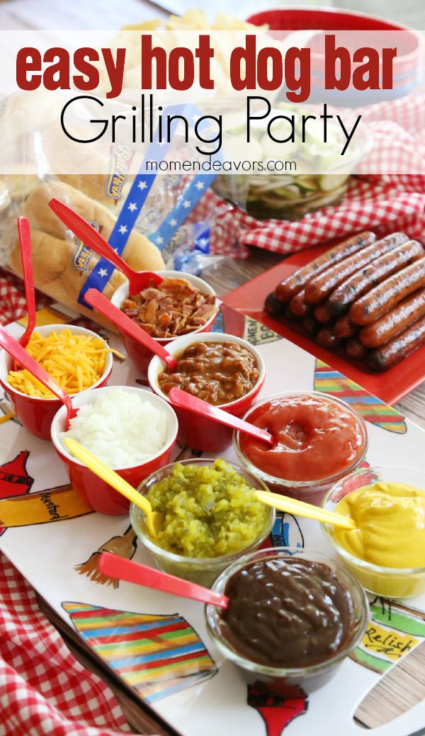 Grilling Party Hot Dog Bar