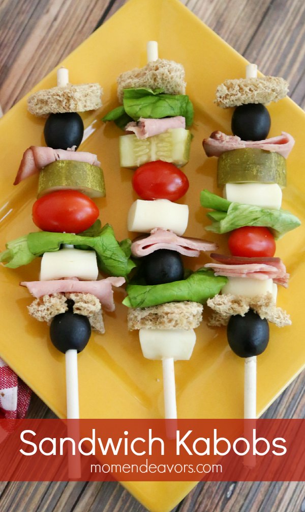 Sandwich Kabobs - Easy Lunch for Kids