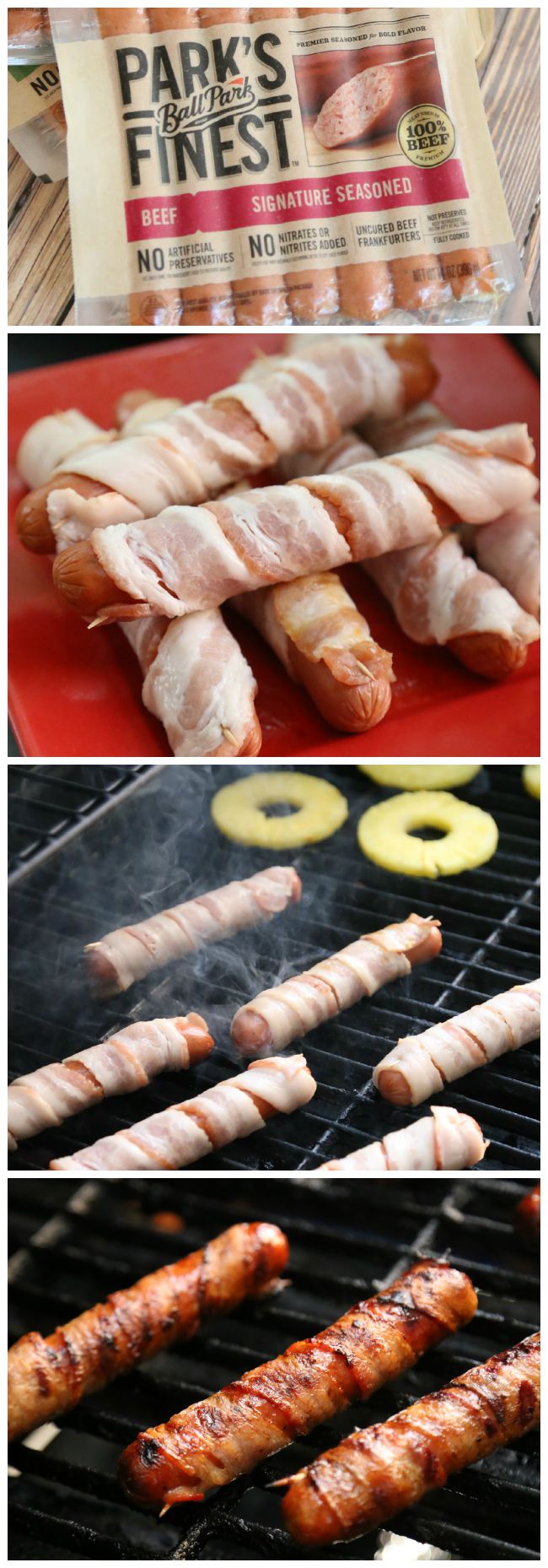 Bacon Wrapped Hot Dogs