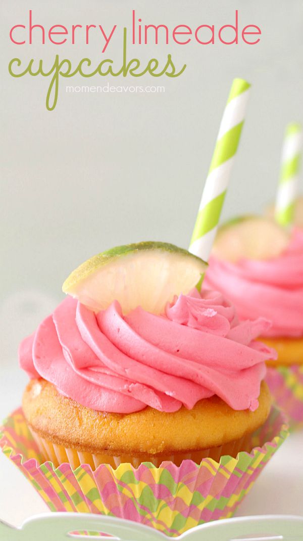 cherry limeade cupcakes