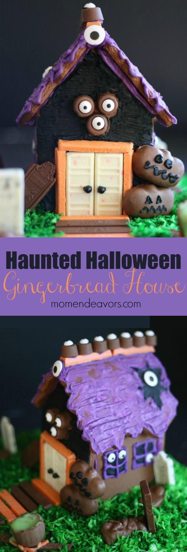 Halloween Candy Gingerbread House