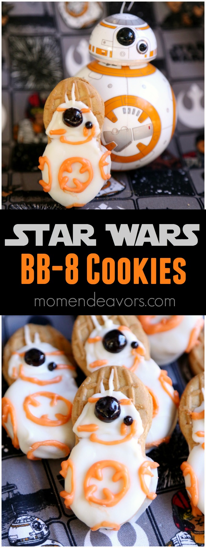 Star Wars BB-8 No-Bake Cookies