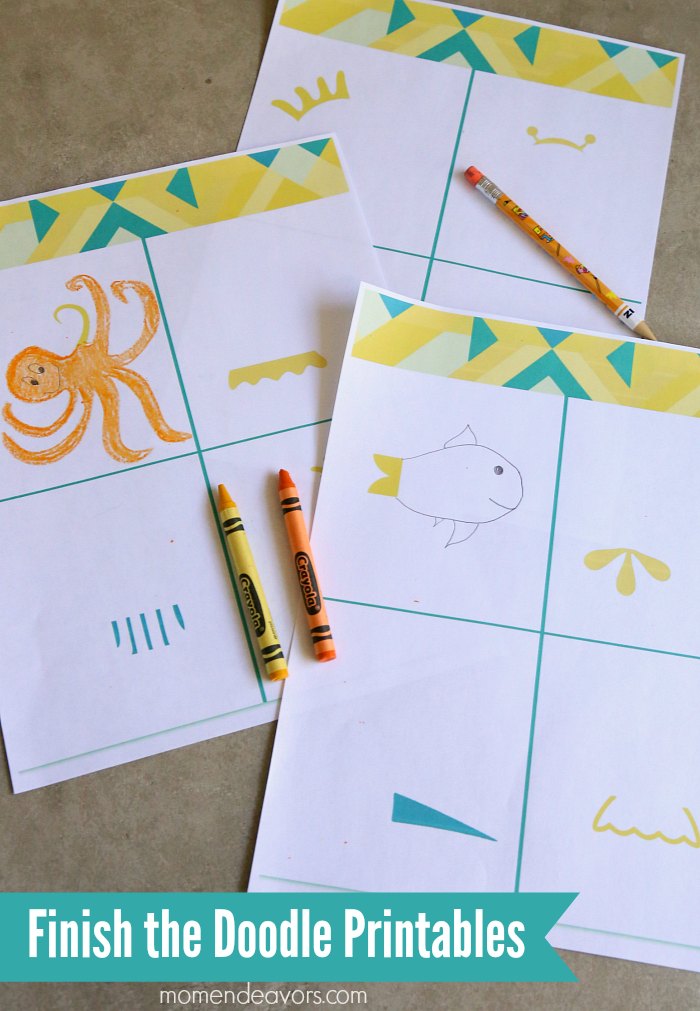Finish the Doodle Printables