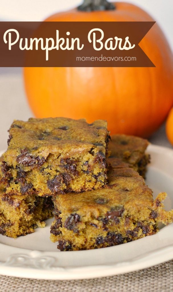 Delicious Pumpkin Chocolate Chip Bars - Mom Endeavors
