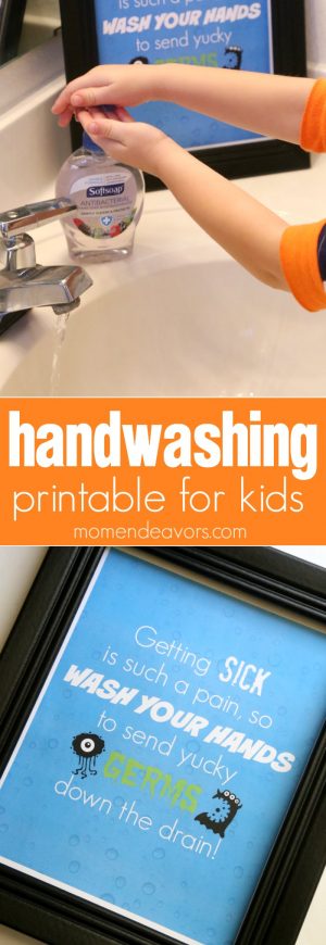 Cute Handwashing Printable for Kids! - Mom Endeavors