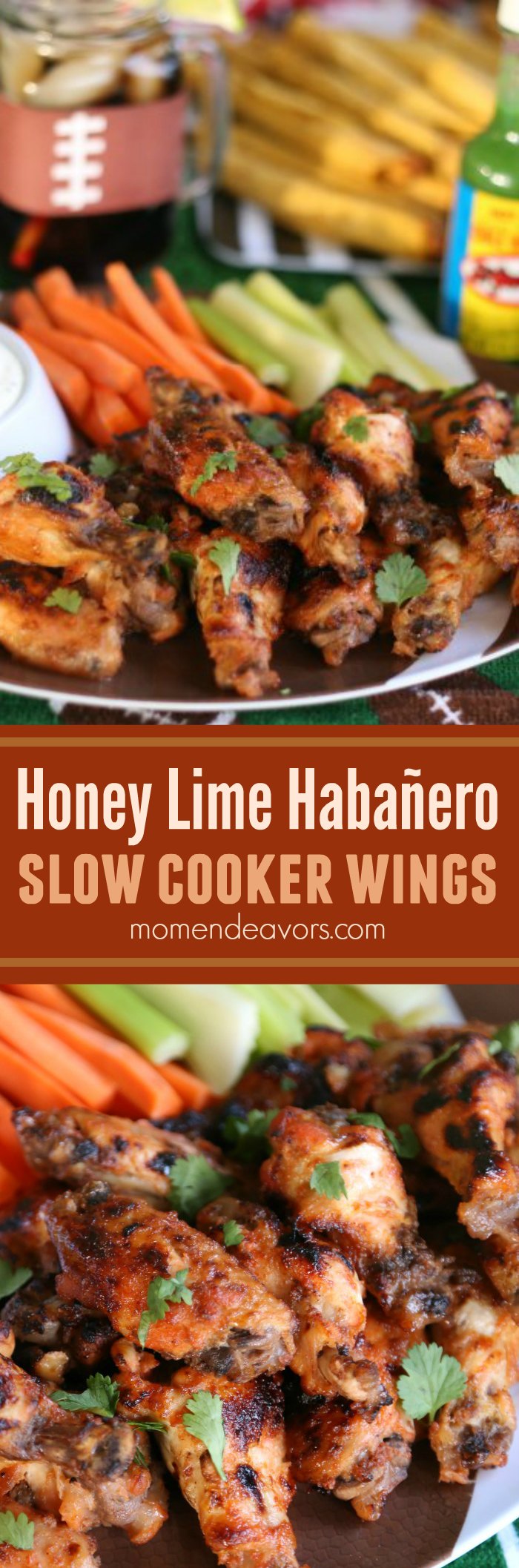 Honey Lime Habañero Slow Cooker Wings
