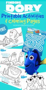 Finding Dory Printable Activities & Coloring Pages