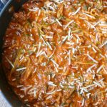 One Pot Tuscan Zucchini Noodle Skillet
