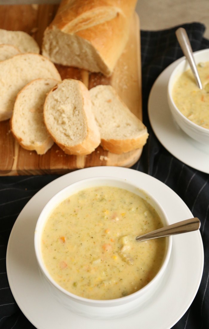 Cheesy Vegetable Soup