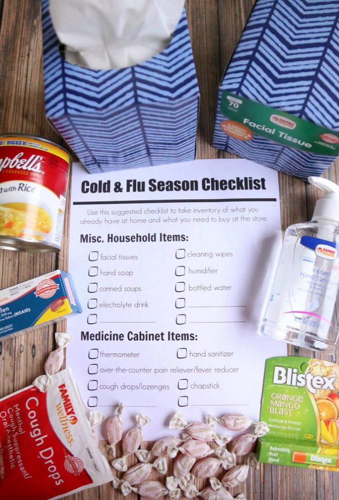 Cold Flu Season Printable Checklist Mom Endeavors