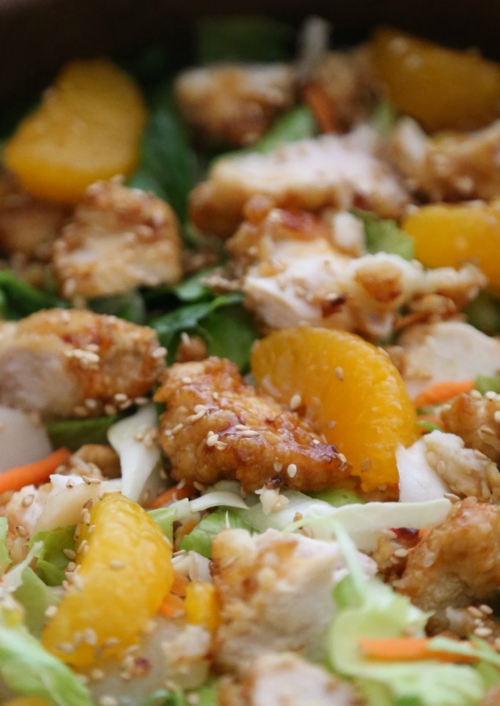 Crispy Orange Chicken Salad